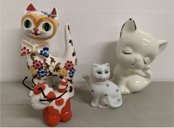 Vintage Porcelain Cat Lot