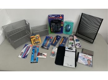 Office Supplies LOT Pencils, Calculator, Wireless Mouse & More!