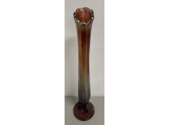 Carnival Glass Single Flower Vase