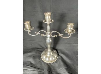 Second Sterling Silver Candelabra 925 153 (another One In This Auction)