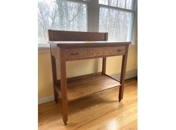 Antique Oak J.K. Rishel Arts And Crafts Server