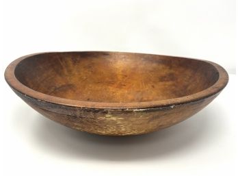 Large Antique Wooden Bowl