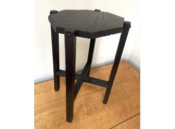 Black Wooden Plant Or Display Stand