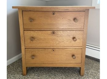 Solid Wood Vintage Nightstand