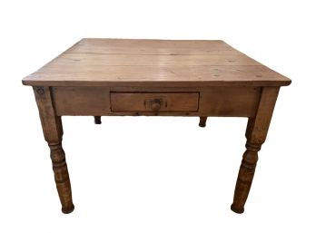 Solid Pine Antique Side Table