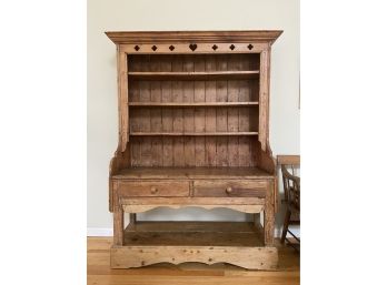 Antique Irish Pine Pot Board Dresser