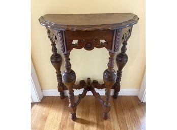 Exquisite Victorian Demi-lune Console Table