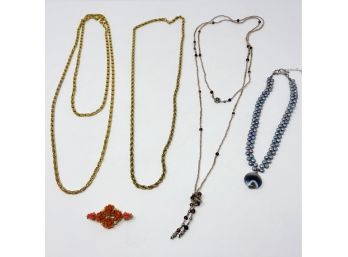 Vintage Necklaces And Brooch