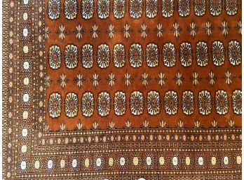 Large Handmade Vintage Wool Bokhara Rug