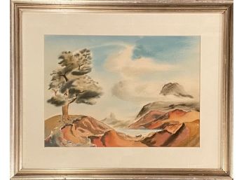 Vintage Landscape Watercolor