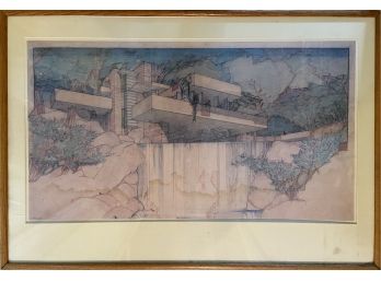 'Falling Water' By Frank Lloyd Wright Print