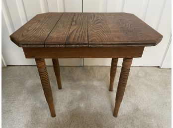 Antique 1886 Converse & Co Wooden Side Table