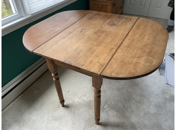 Antique Wooden Drop Leaf Table