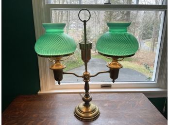 Vintage Double Student Lamp