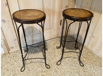 Pair Of Soda Fountain / Ice Cream Parlor Stools