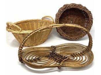 Trio Of Vintage Baskets