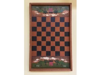 Ziomer And Reed Folk Art Vintage Checkerboard