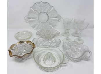 Mixed Group Of Vintage And Antique Glass, 11 Pc