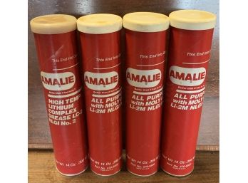 4 Amalie 14 1/2 Ounce Grease Tubes (full)