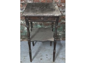 Antique One Drawer Side Table