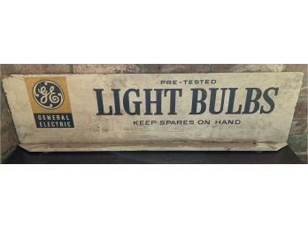 General Electric Light Bulb Double Sided Sign