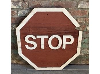 Wood Stop Sign