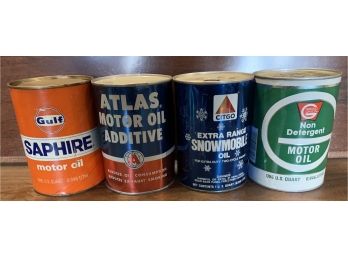 Assorted 1 Quart Oil Cans (full)