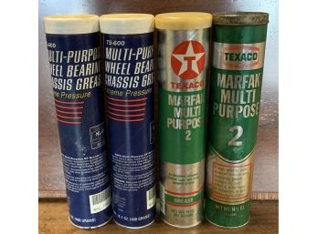 4 Assorted 14 1/2 Ounce Grease Tubes (full)