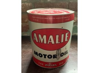 Amalie Motor Oil 1 Gallon Can (Half Full)