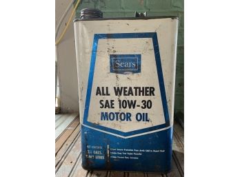 Sears 10 Quart Motor Oil Can