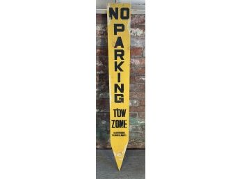 Yellow No Parking Sign (Double Sided)