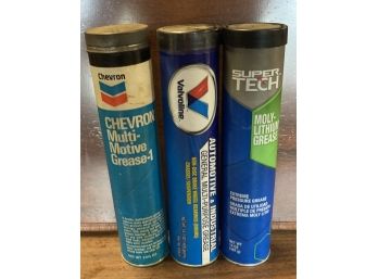 3 Assorted 14 1/2 Ounce Grease Tubes (full)