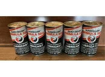 25 Quicksilver 12 Ounce 2 Cycle Outboard Lubricant Cans