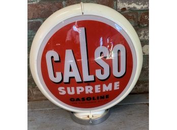 Calso Gas Sign (One Side Cracked)