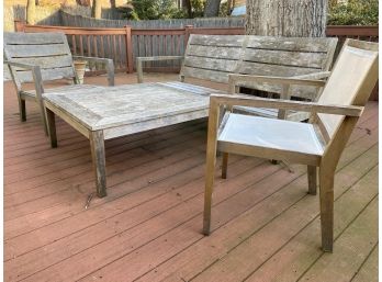 Crate And Barrel Outdoor Set Patio Set With Cushions