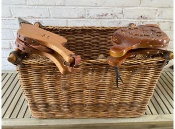 Antique Bellows And Basket