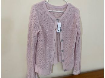 Bundle Of Women's Designer Blouses And Open Knit Cashmere Cardigan Sweater