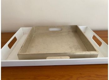 Two Serving Trays