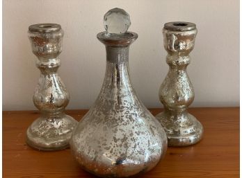 Pottery Barn Mercury Glass Set