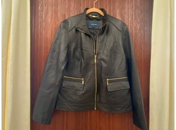 Cole Haan Women's Leather Jacket Large