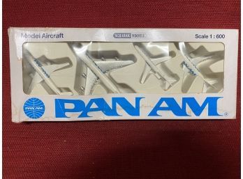 4 Pan Am Airline Die-cast Plane Set