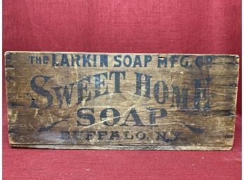 Old Larkin Sweet Home Soap Wooden Box