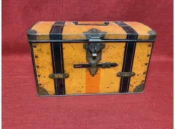 Colorful Antique Tin Box