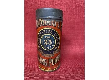 Antique Paper Label Mammoth Baking Power Can