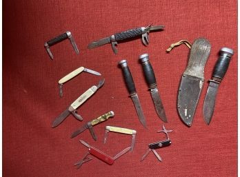 VERY NICE COLLECTION OF 11 VINTAGE KNIVES