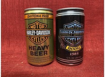 Limited Edition Harley Davidson Beer Cans