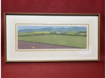 Fabulous Landscape Print Signed By Artist