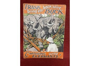 1930s Frank Buck Safari Book