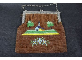 Antique Beaded Purse Church