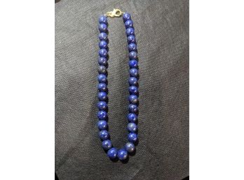 Lapis Bead Necklace